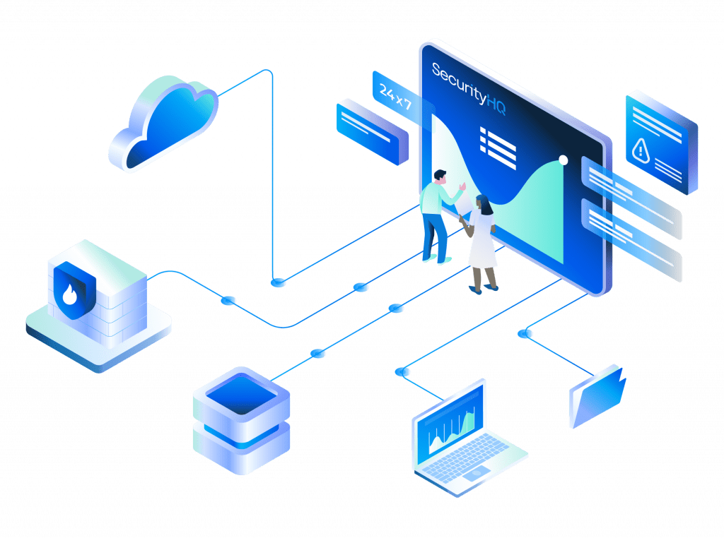 SecurityHQ Managed Detection and Response MDR - infographic new style with no background