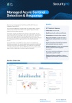 Managed Azure Sentinel - datasheet cover