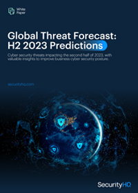 Global Threat Forecast for the second half of 2023 predictions white paper cover